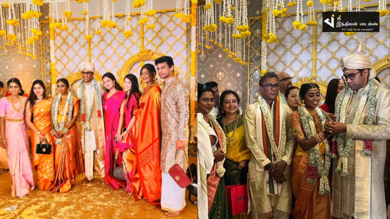 இன்று கோலாகலமாக நடைபெற்ற நடிகை விஜி சந்திரசேகர் மகளின் திருமண புகைப்படங்கள்