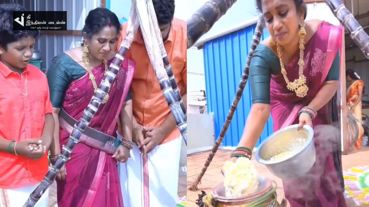 BIGG BOSS தாமரை செல்வி பொங்கல் பண்டிகை கொண்டாட்டம்