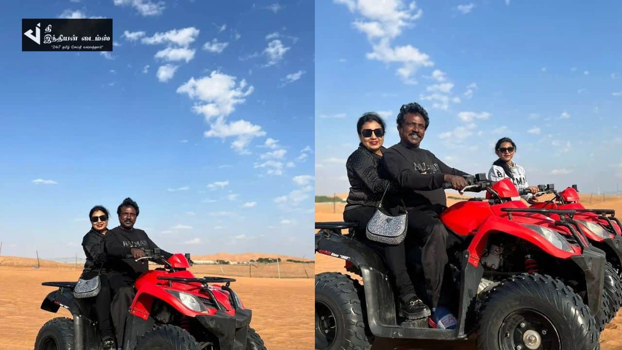 DUBAI-ல் விடுமுறையை கொண்டாடும் பாடகர் அனிதா குப்புசாமி