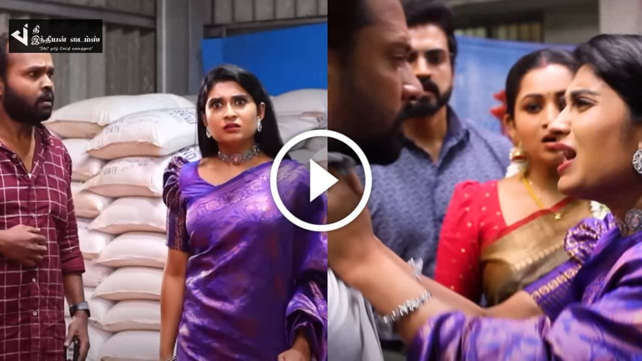 டேய் தமிழ் என்னை ஏமாத்துறியா… சட்டையை பிடித்து சண்டைக்கு சென்ற மேக்னா… தமிழும் சரஸ்வதியும் ப்ரோமோ