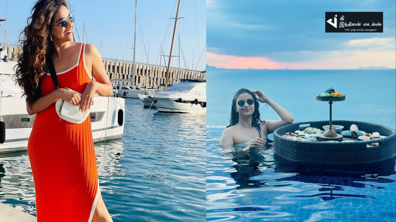 விடுமுறையை வெளிநாட்டில் கொண்டாடிய நடிகை கீர்த்தி சுரேஷ் புகைப்படங்கள்