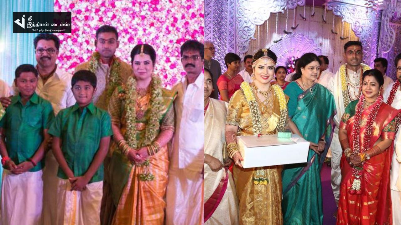 கோலாகலமாக நடைபெற்ற நடிகை ராதிகா மகளின் திருமண புகைப்படங்கள்