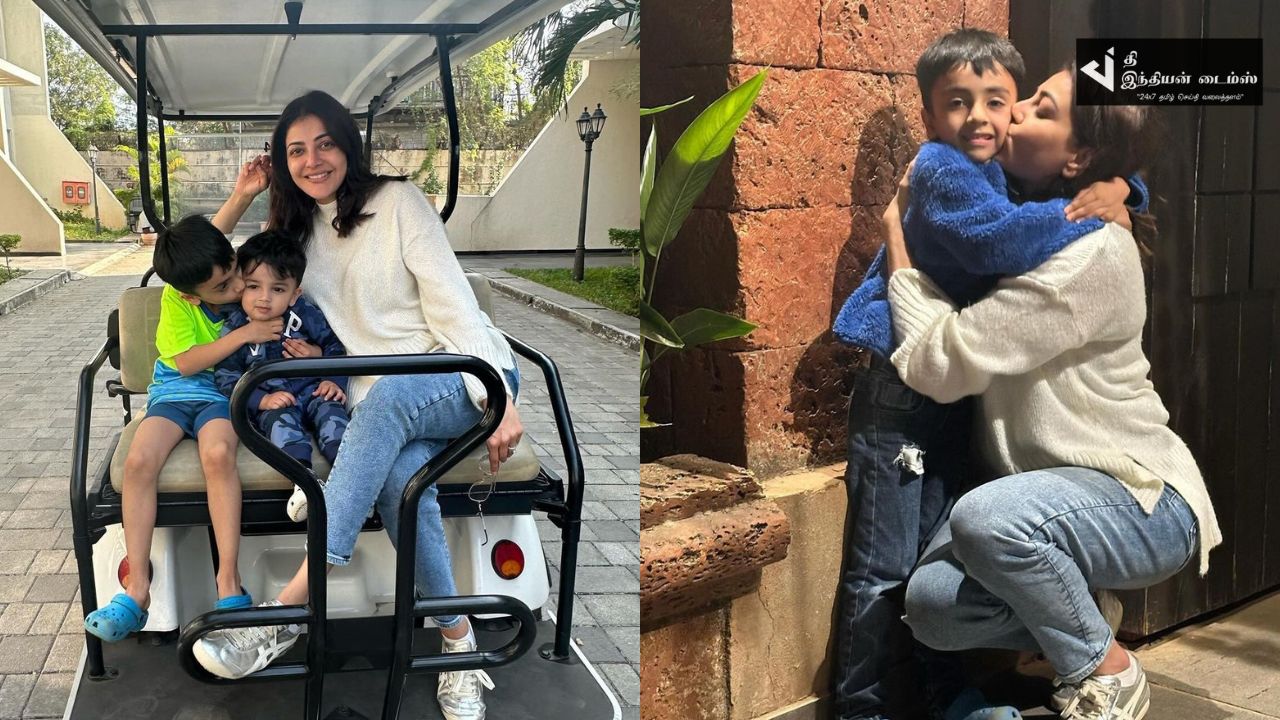 குடும்பத்துடன் WEEKEND-யை கொண்டாடிய நடிகை காஜல் அகர்வால்