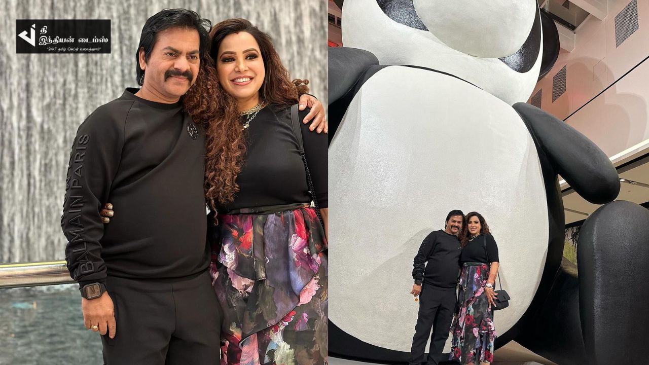 கணவர் ரெடின் கிங்ஸ்லி உடன் ஹனிமூனில் சீரியல் நடிகை சங்கீதா