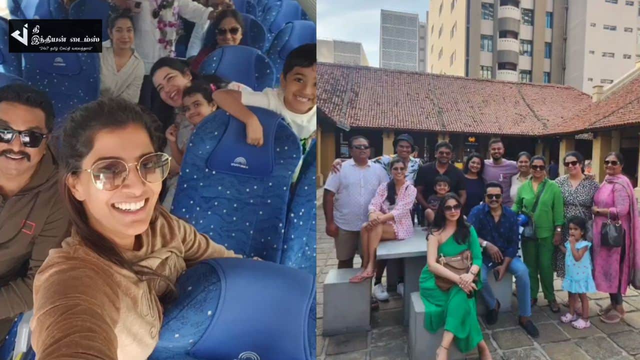 குடும்பத்துடன் விடுமுறையை வெளிநாட்டில் கொண்டாடிய நடிகர் சரத்குமார் ராதிகா