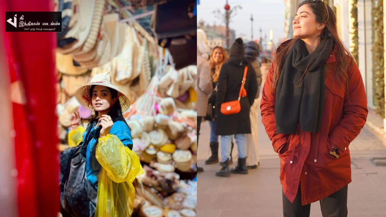 நடிகை ராஷ்மிக்கா மந்தனா HOLIDAY புகைப்படங்கள்