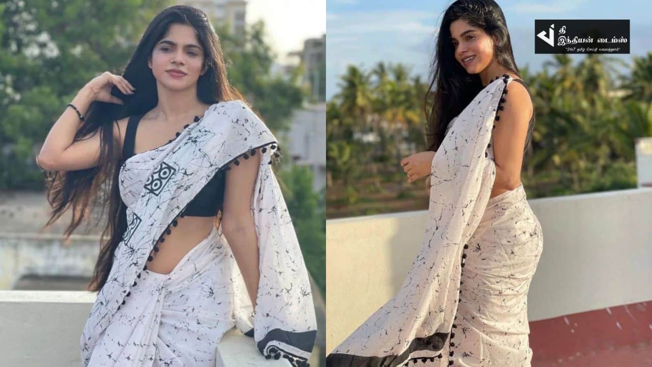 சேலையில் செம்ம கியூட்டான பேச்சுலர் பட நாயகி திவ்ய பாரதி புகைப்படங்கள்