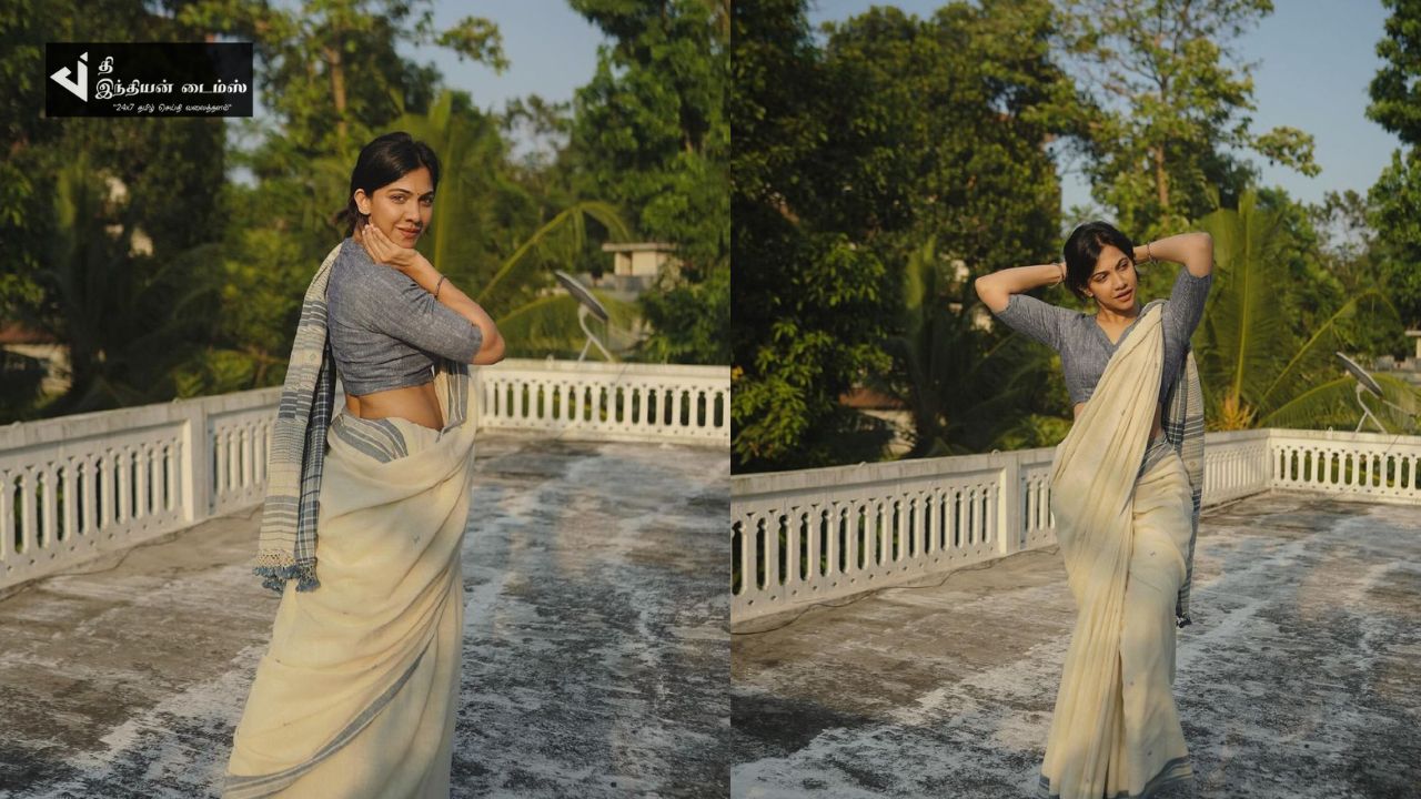 மொட்டை மாடியில் சேலையில் கலக்கல் PHOTOSHOOT எடுத்த நடிகை மடோனா செபாஸ்டின்