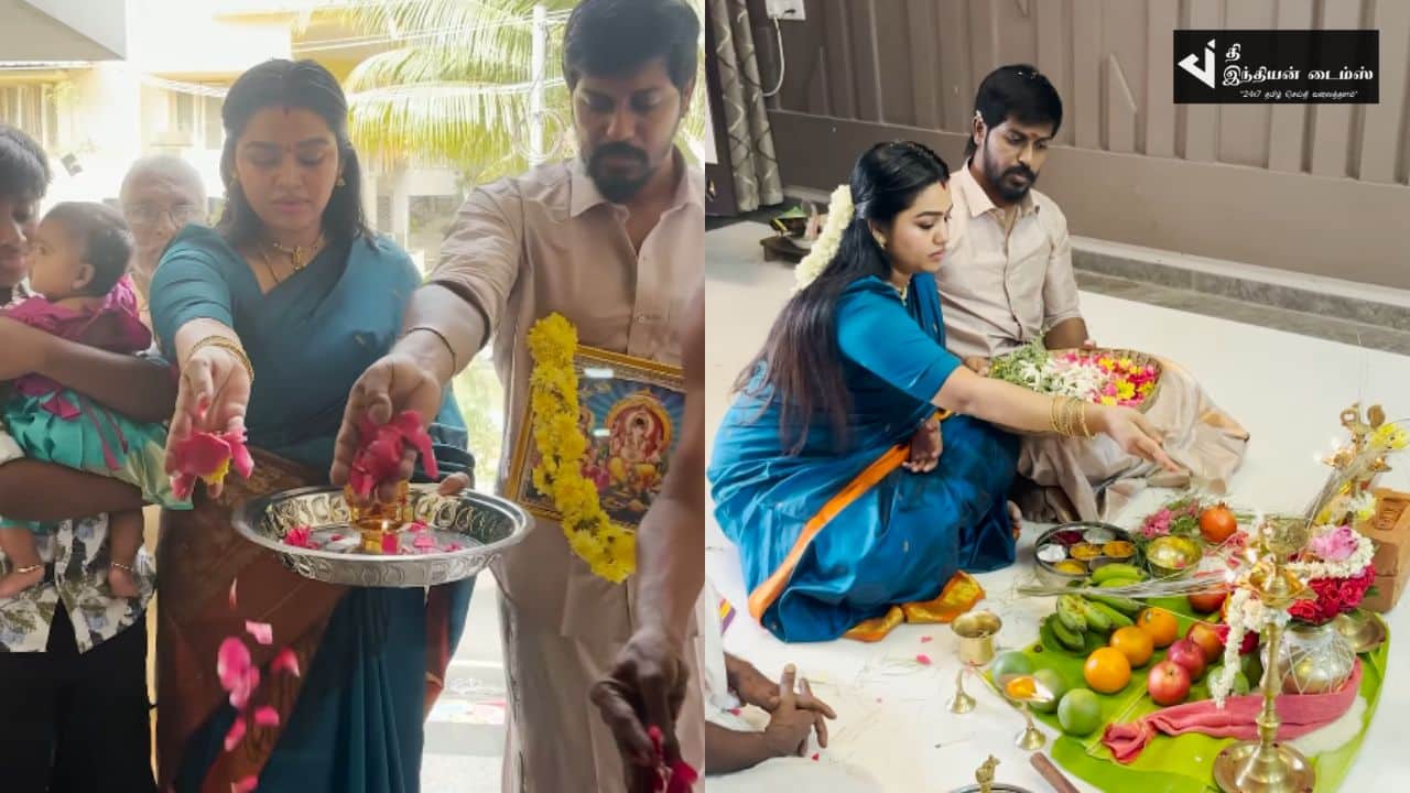 சீரியல் நடிகை காயத்திரி யுவராஜ் பிரம்மாண்ட வீட்டின் கிரஹப்பிரவேசம்