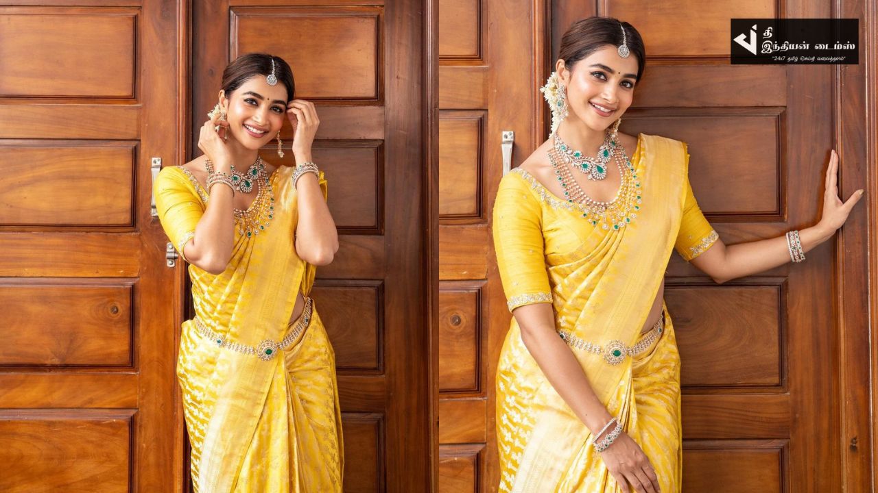 மணப்பெண் கோலத்தில் நடிகை POOJA HEGDE புகைப்படங்கள்