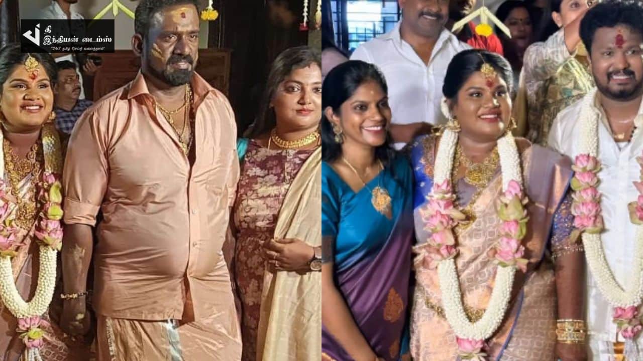 இன்று கோலாகலமாக நடந்த ரோபோ சங்கர் மகள் திருமண நிச்சயம்