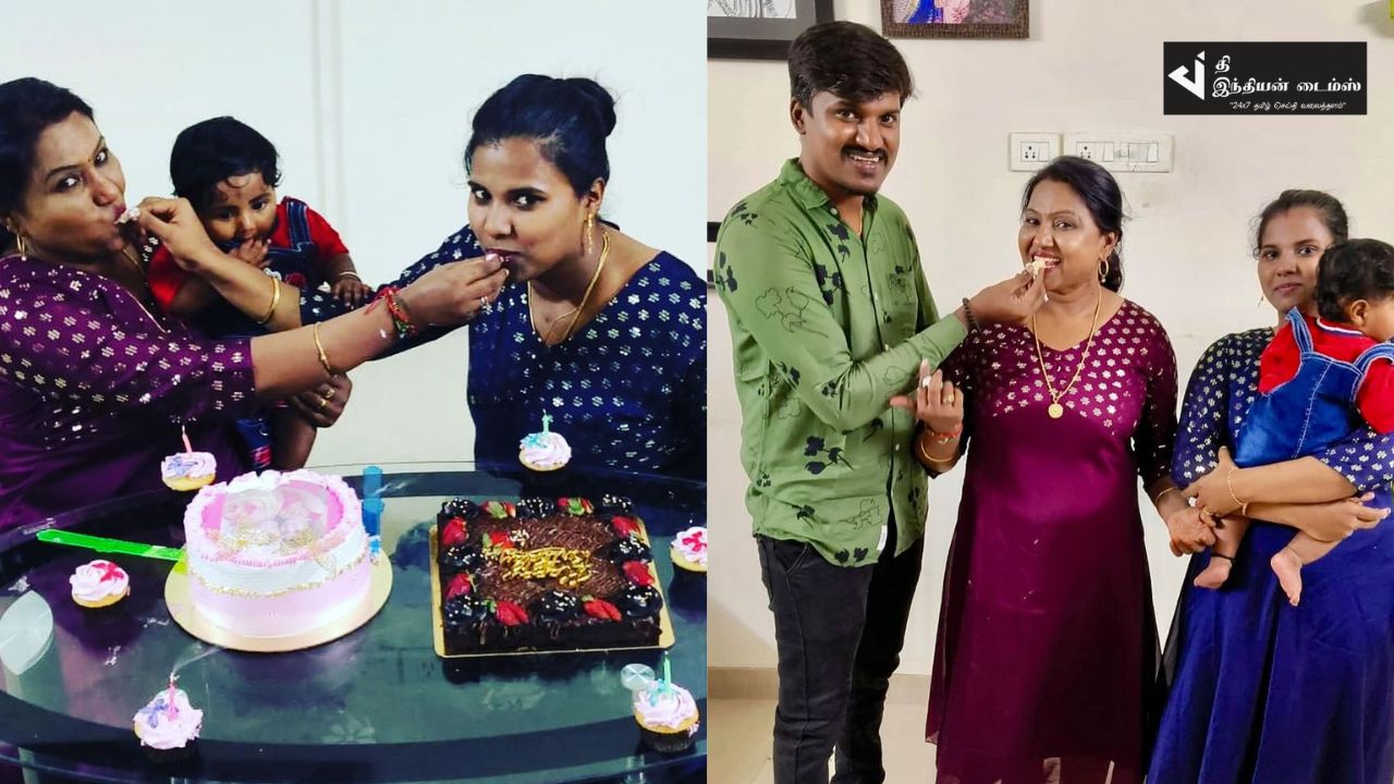 பாக்கியலட்சுமி சீரியல் நடிகை கம்பம் மீனா பிறந்தநாள் கொண்டாட்டம்