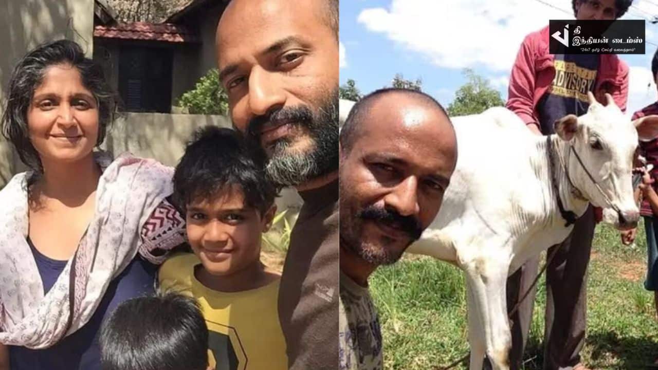 மகன்களுக்கு விவசாயம் சொல்லிக்கொடுக்கும் நடிகர் கிஷோர்