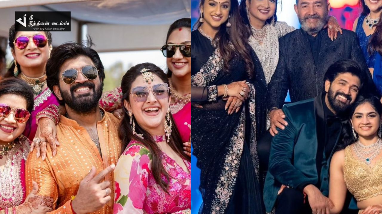 அக்கா மற்றும் தங்கையுடன் நடிகர் அருண் விஜய் புகைப்படங்கள்