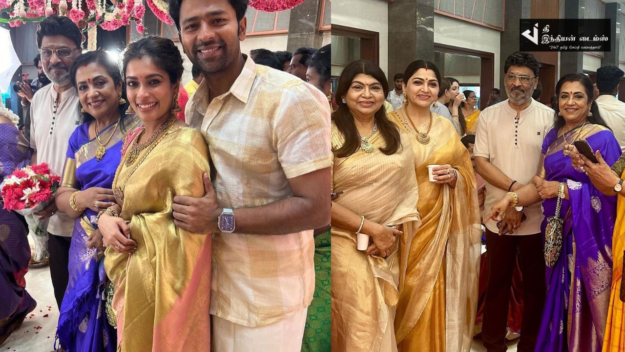 குடும்பத்துடன் திருமணத்தில் கலந்துகொண்ட இயக்குனர் பாக்யராஜ்
