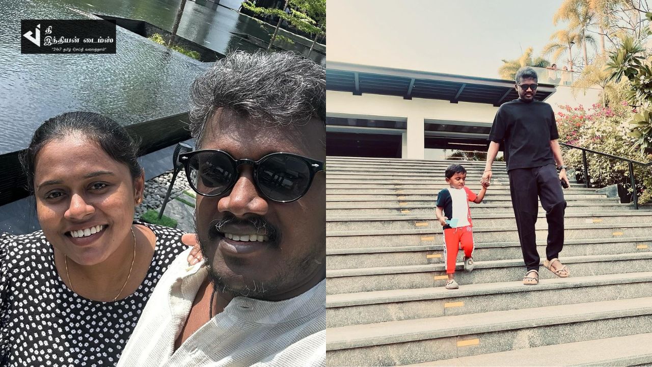 மனைவி குழந்தைகளுடன் விடுமுறையை கொண்டாடும் இயக்குனர் மாரிசெல்வராஜ்