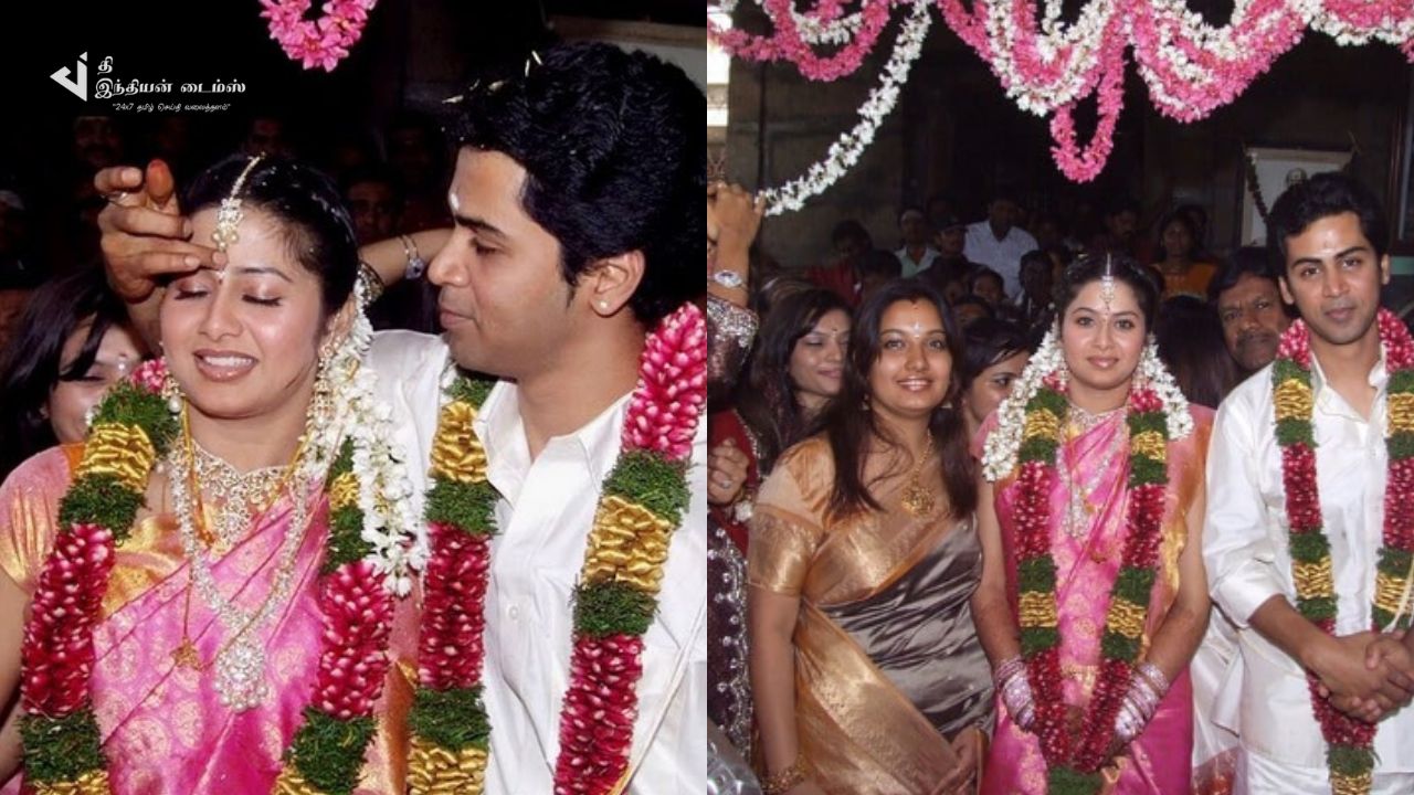 இன்று 15வது திருமண நாளை கொண்டாடும் பாடகர் கிரிஷ் நடிகை சங்கீதா திருமண புகைப்படங்கள்