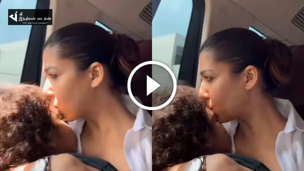 மகனை மடியில் போட்டு தாலாட்டிய அன்னை நயன்தாரா