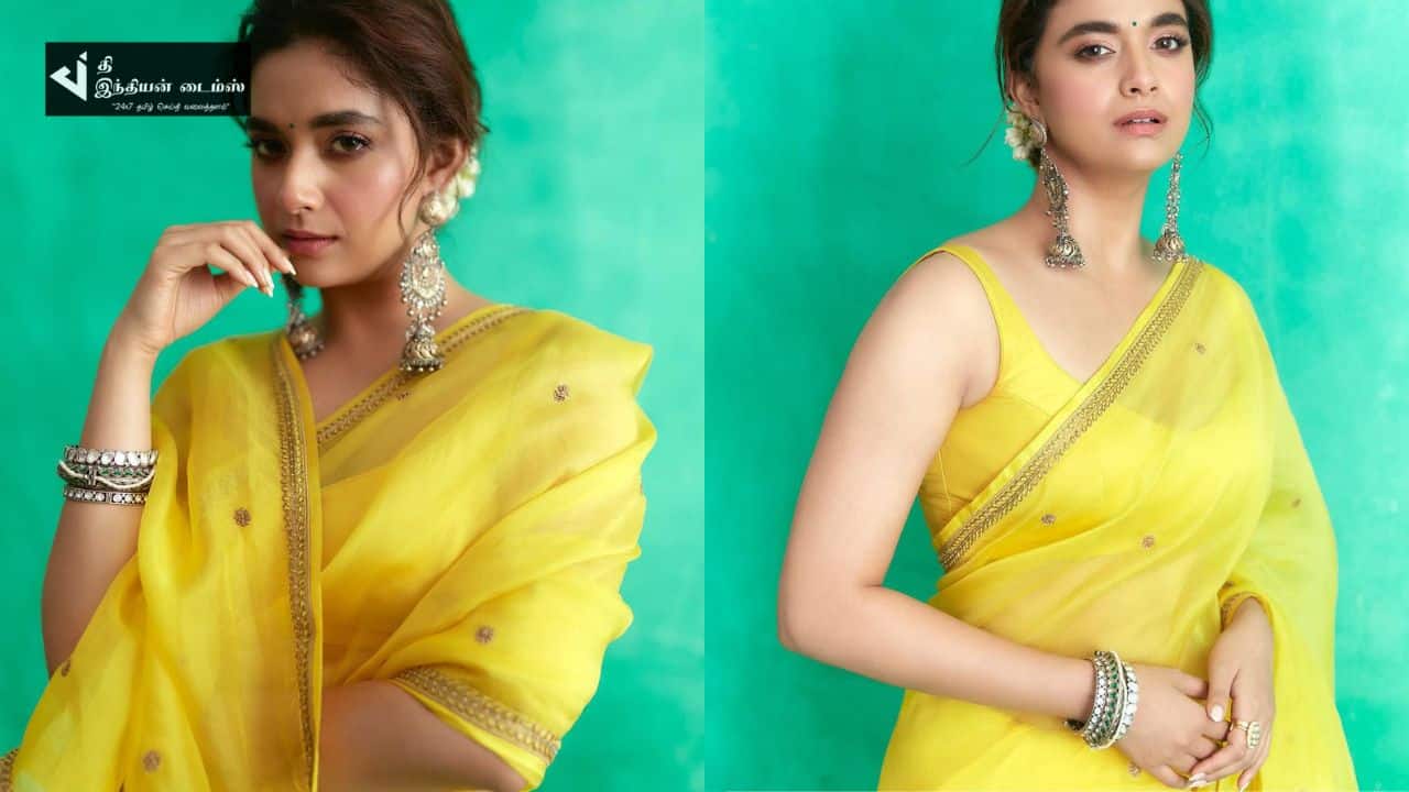 சேலையில் தேவதையாகவே மாறிய நடிகை கீர்த்தி சுரேஷ் புகைப்படங்கள்