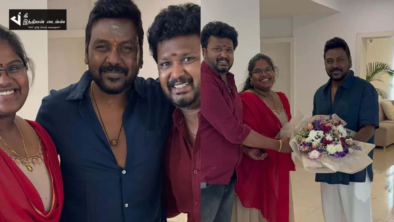 ரோபோ சங்கர் மகளையும் மருமகனையும் வாழ்த்திய ராகவா லாரன்ஸ்