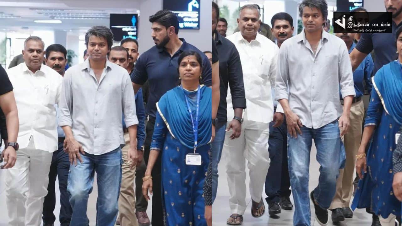 14 வருடம் கழித்து கேரளா வந்த தளபதி விஜய்க்கு ரசிகர்கள் வரவேற்பு