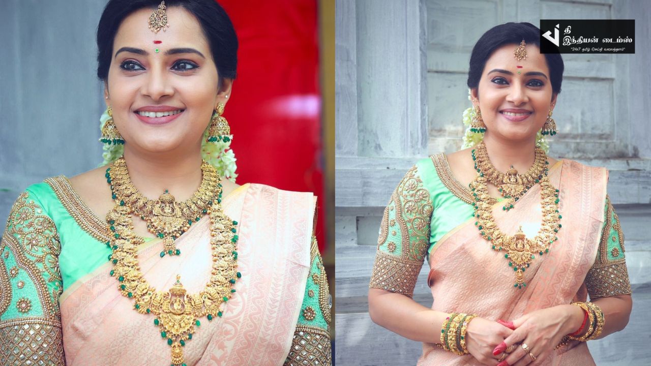 SUNTV லட்சுமி சீரியல் நாயகி ஸ்ருதி மணக்கோலத்தில் செம்ம கியூட்டான புகைப்படங்கள்