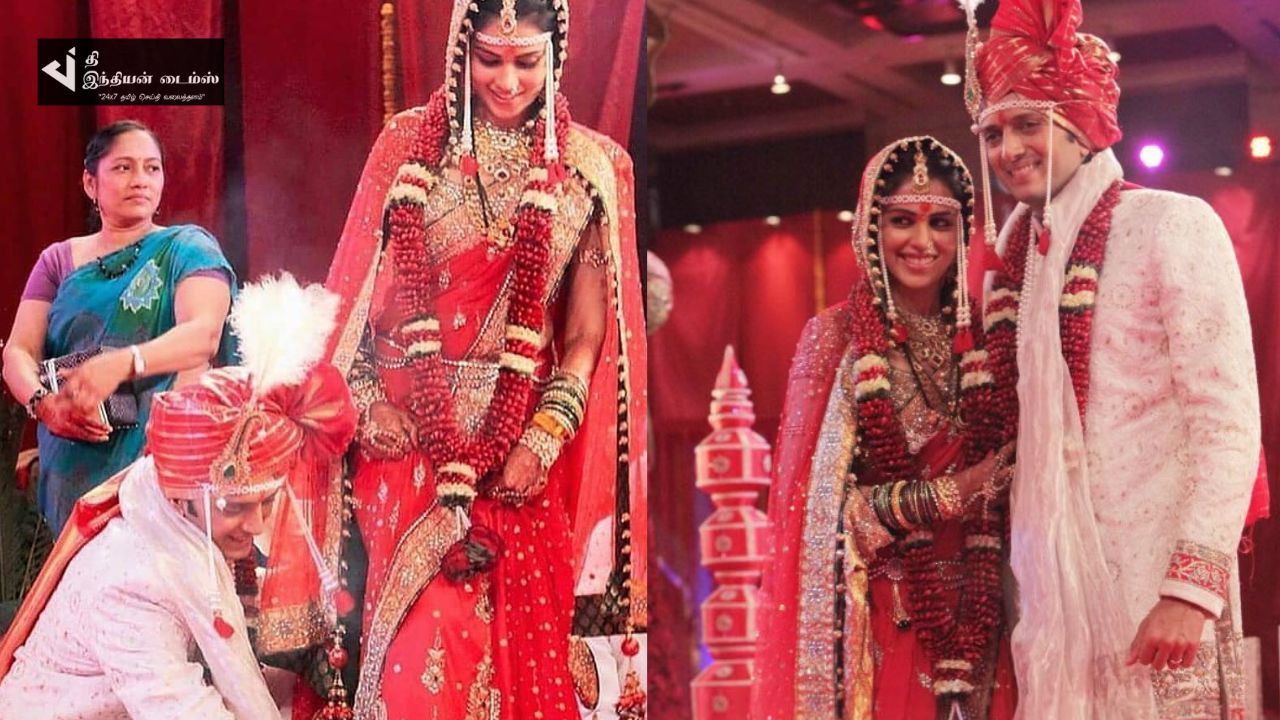 சந்தோஷ் சுப்ரமணியபுரம் நாயகி ஜெனிலியா திருமண புகைப்படங்கள்