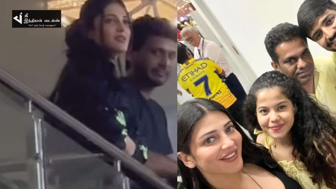 ஸ்ருதிஹாசன் உடன் IPL பார்க்க வந்த லோகேஷ் கனகராஜ்.. வைரலாகும் புகைப்படங்கள்