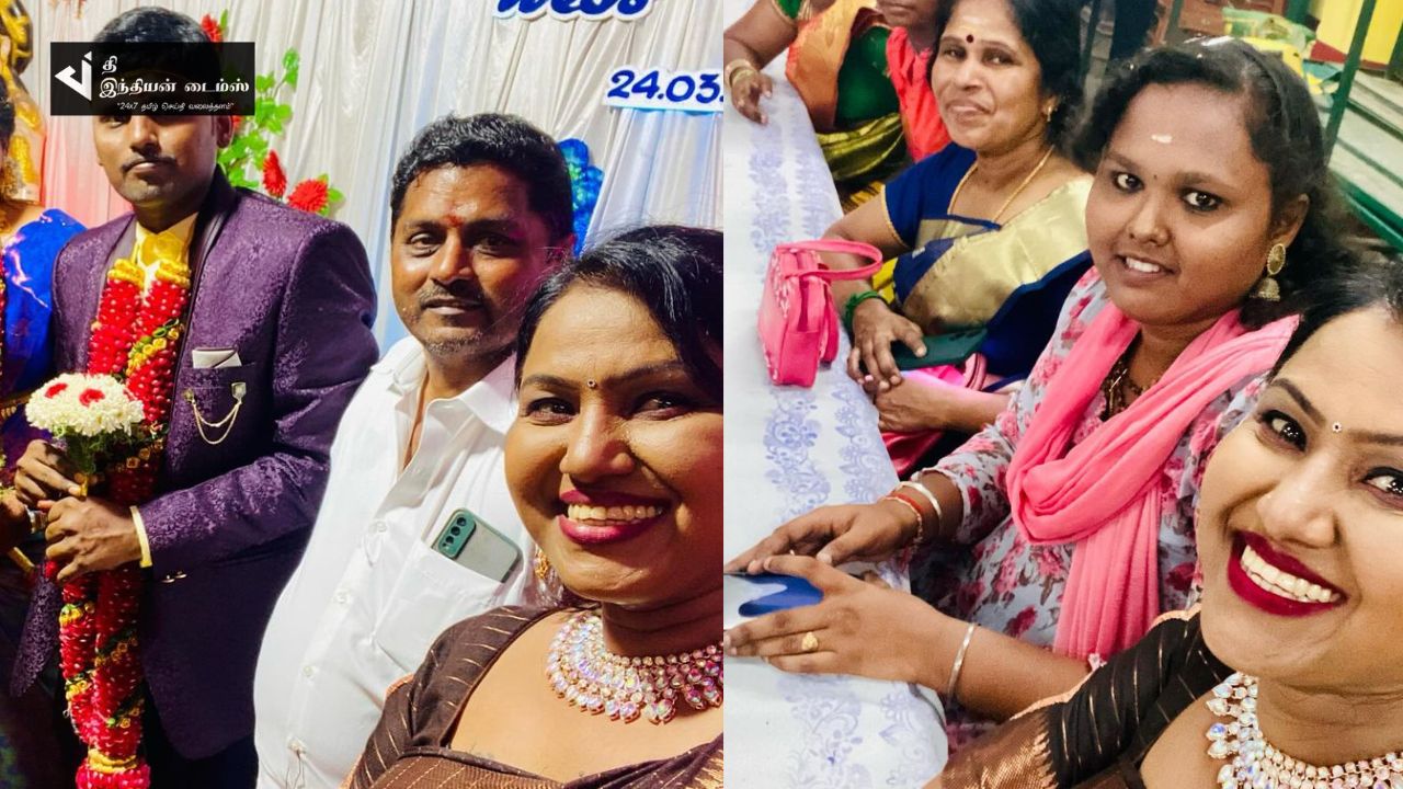 பாக்கியலட்சுமி சீரியல் நடிகை கம்பம் மீனா வீட்டு திருமண கொண்டாட்டம்