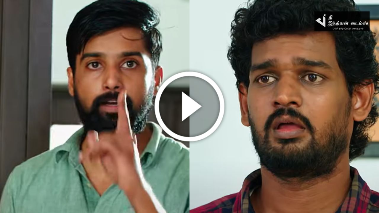 டேய் பொத்திகிட்டு நில்லு.. தர்ஷினியை திருமணம் செய்ய துடிக்கும் கரிகாலனை மிரட்டிய சக்தி… எதிர்நீச்சல் ப்ரோமோ