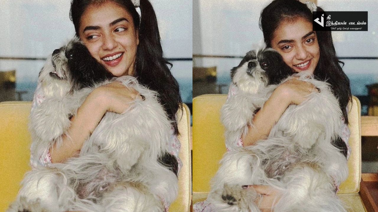 செல்ல பிராணியின் பிறந்தநாளை கொண்டாடிய நடிகை நஸ்ரியா பகத்