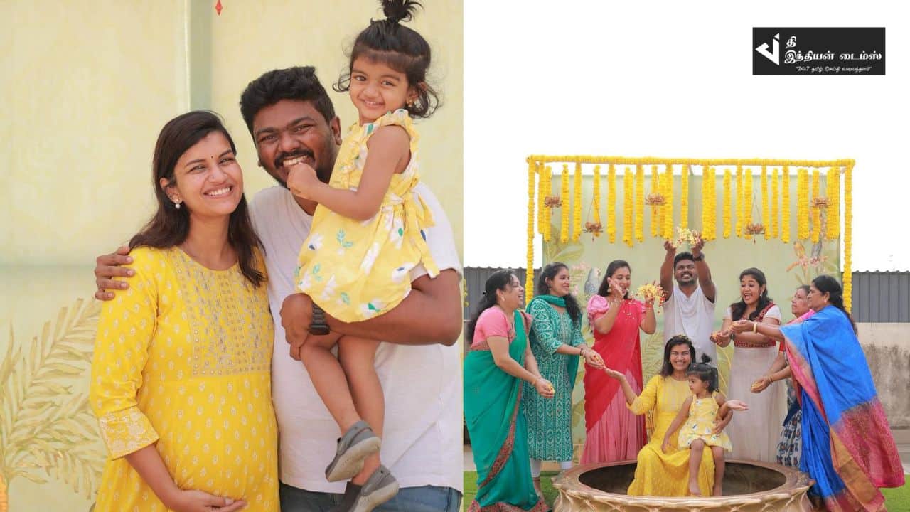 சீரியல் நடிகை ஸ்ரீதேவியின் வளைகாப்பு நலுங்கு புகைப்படங்கள்