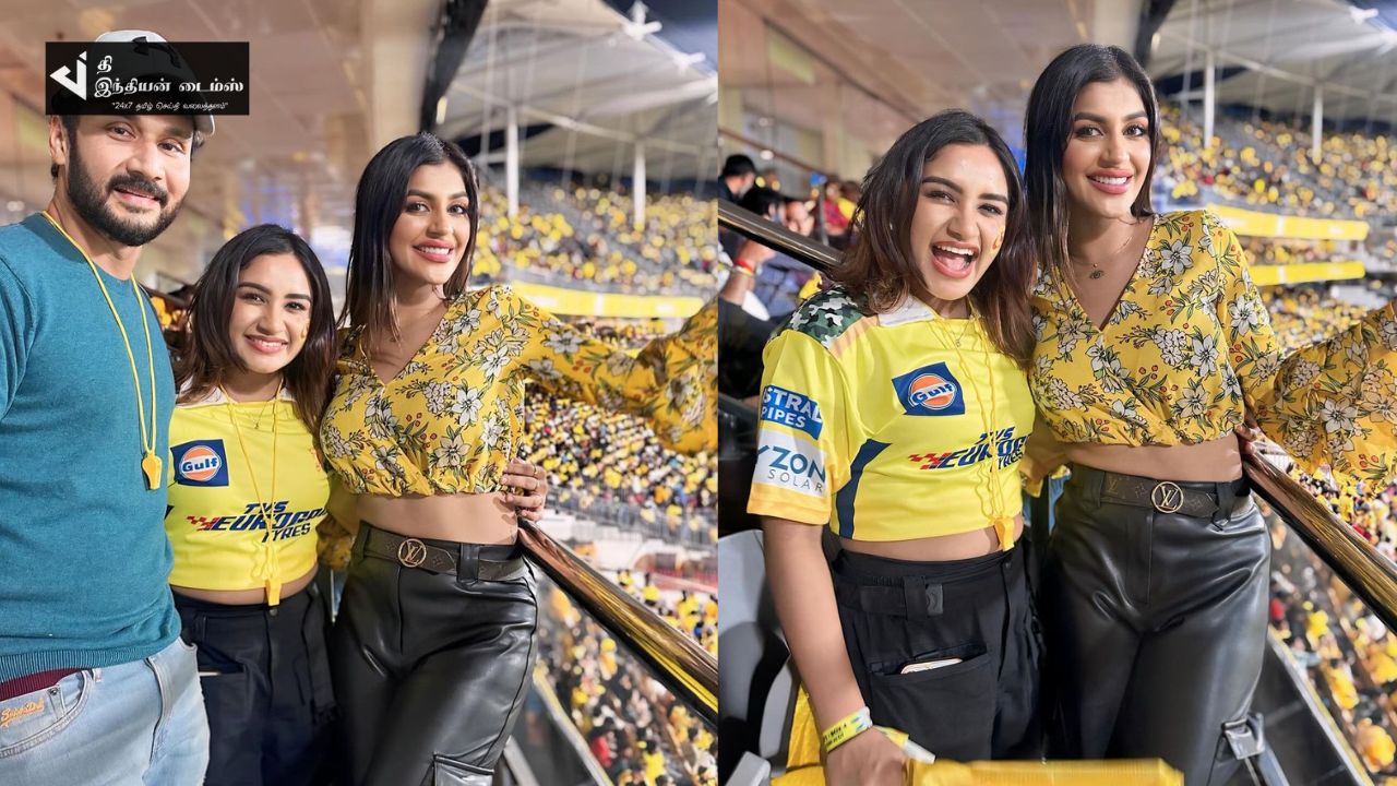 நடிகை யாஷிகா உடன் IPL பார்த்த பிக் பாஸ் நட்சத்திரங்கள்