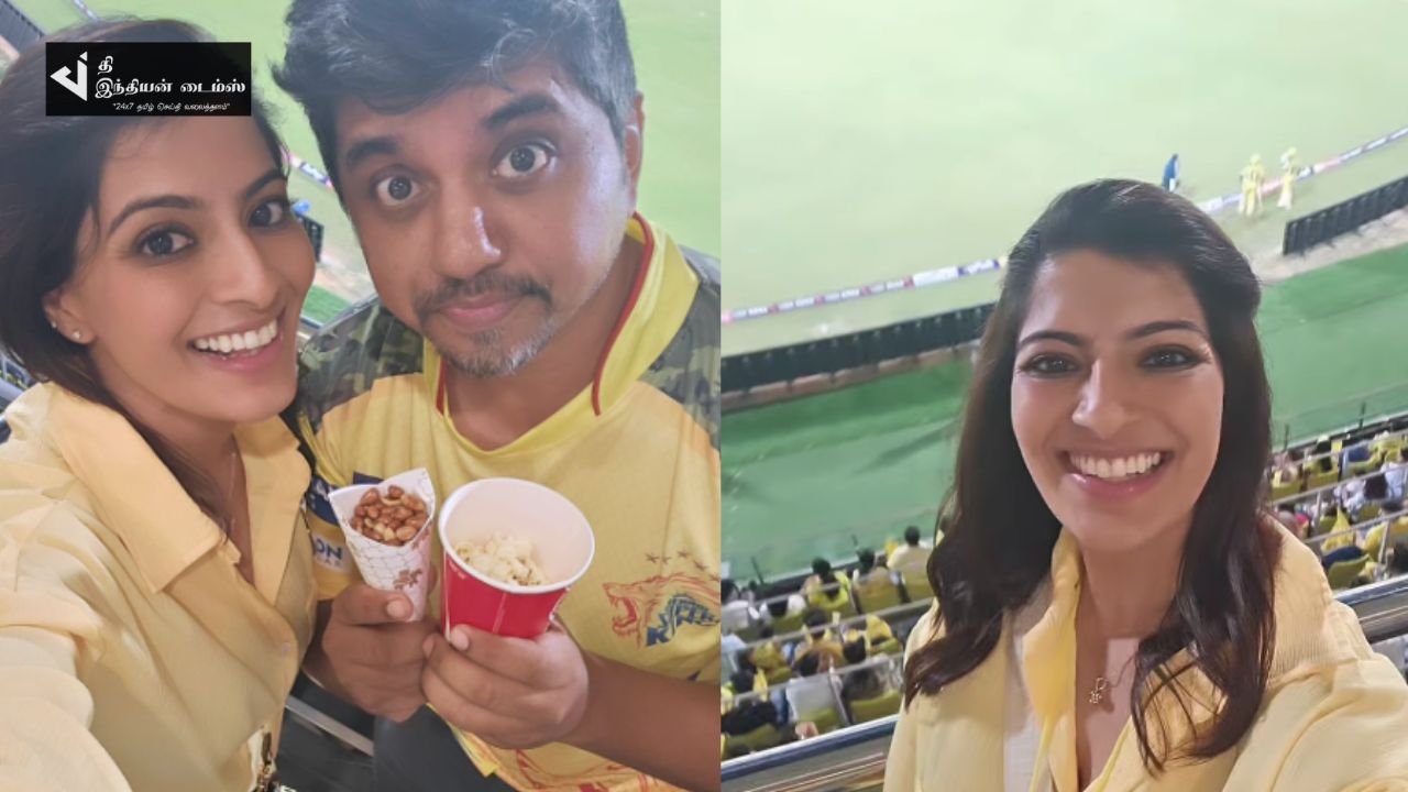 தோனி வெறியனாக மாறி கிரவுண்டு வந்த நடிகை வரலக்ஷ்மி சரத்குமார்