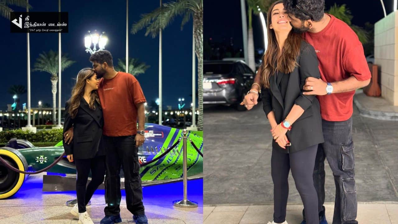 மனைவி நயனுடன் நெருக்கமாக புகைப்படம் எடுத்த விக்னேஷ் சிவன்