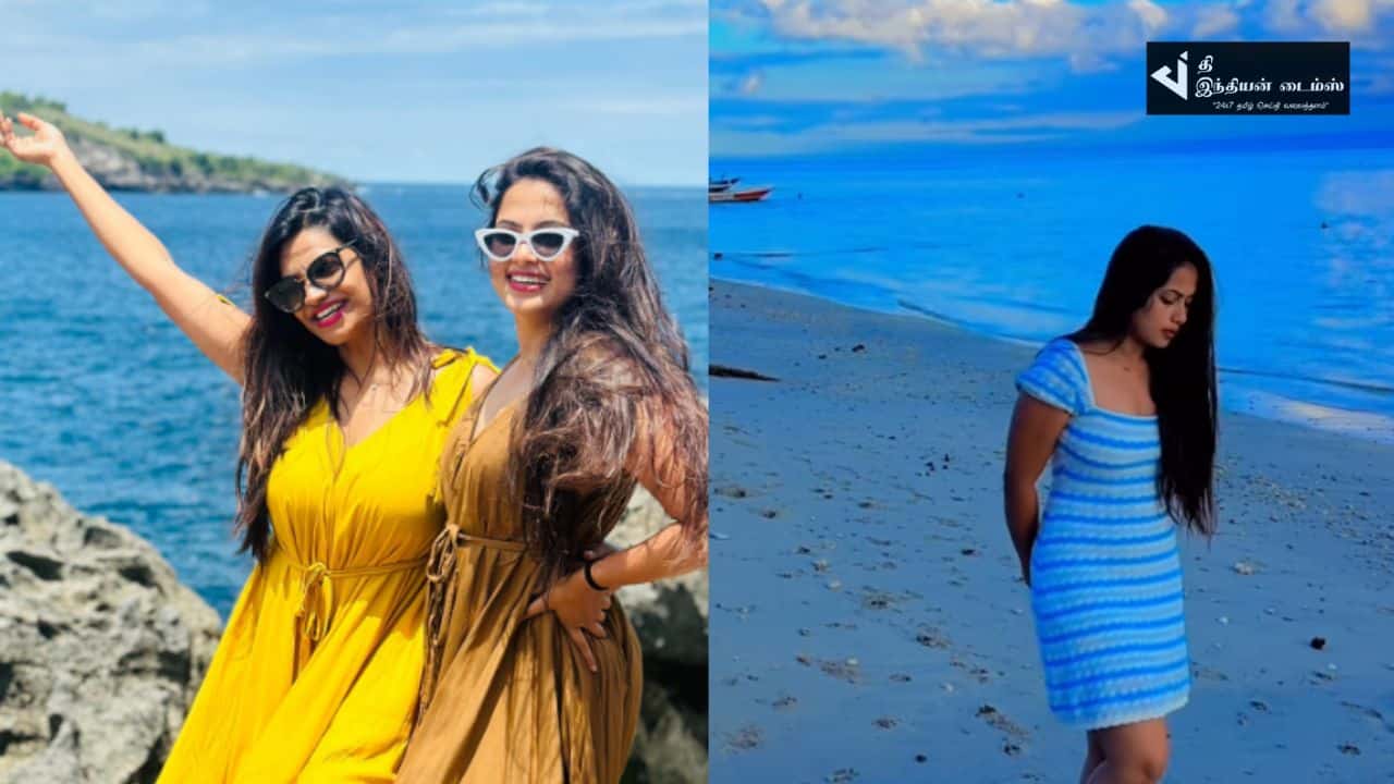 இந்தோனேஷியாவில் விடுமுறையை கொண்டாடும் எதிர்நீச்சல் சீரியல் நாயகி ஜனனி