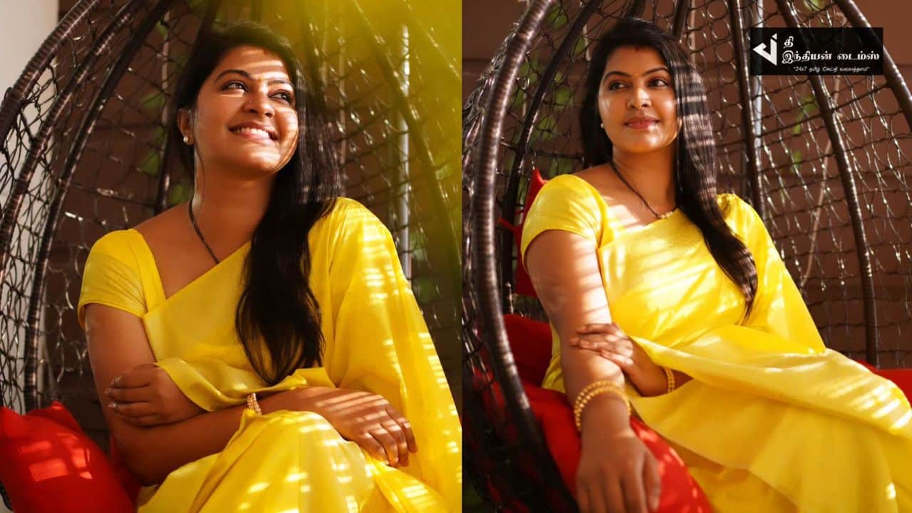 மஞ்சள் நிறமே மஞ்சள் நிறமே.. ரட்சிதா மஹாலக்ஷ்மியின் அழகிய புகைப்படங்கள்