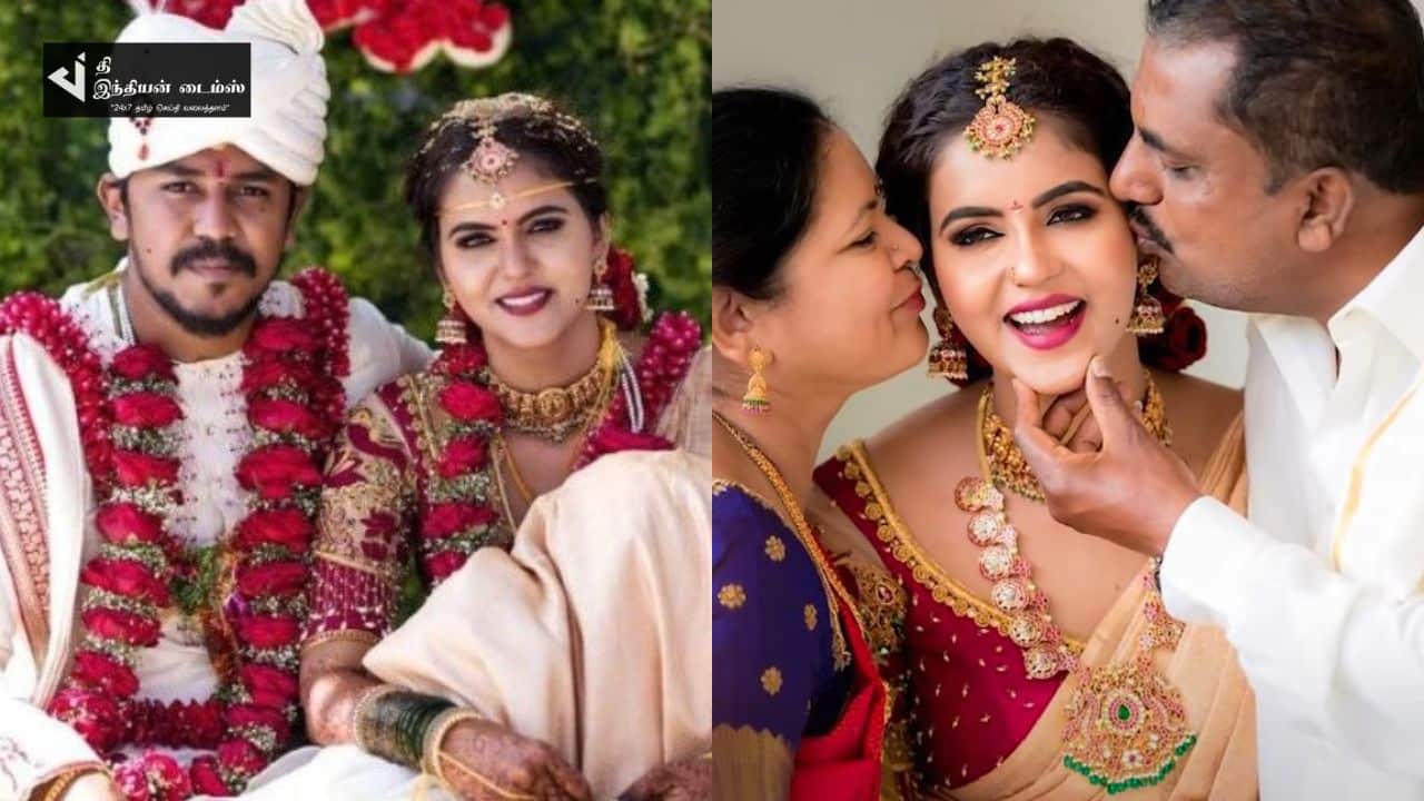 கயல் சீரியல் நாயகி சைத்ராவின் திருமண புகைப்படங்கள்