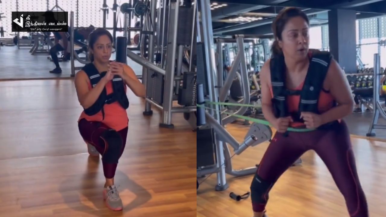 வெறித்தனமாக ஒர்கவுட் செய்யும் நடிகை ஜோதிகா