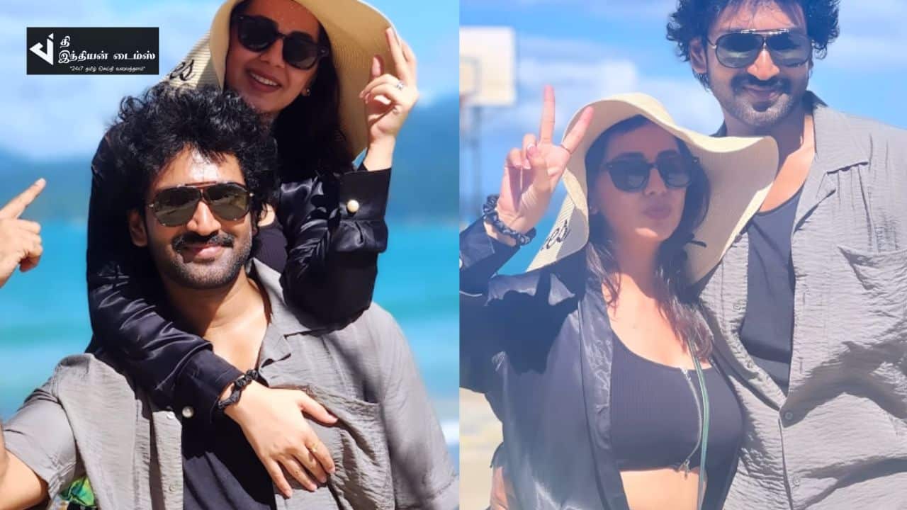 மனைவி நிக்கி உடன் HONEYMOON சென்ற நடிகர் ஆதி