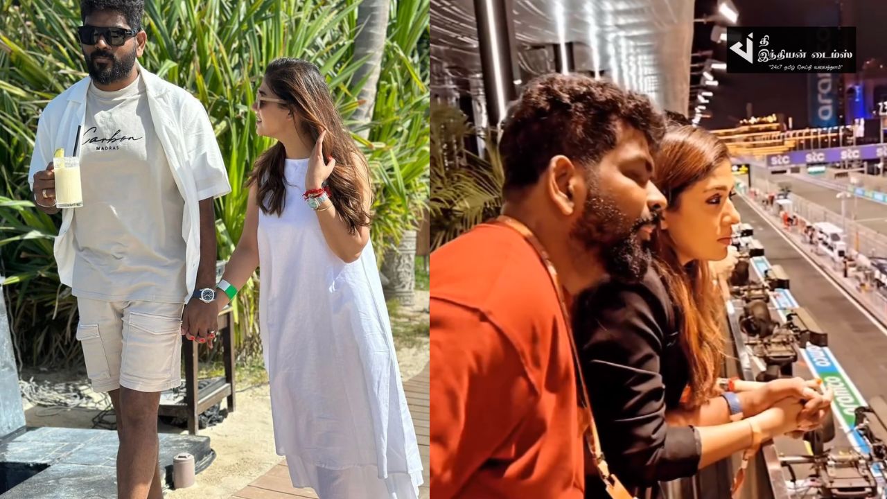 குடும்பத்துடன் துபாயில் நடிகை நயன்தாரா விடுமுறை கொண்டாட்டம்