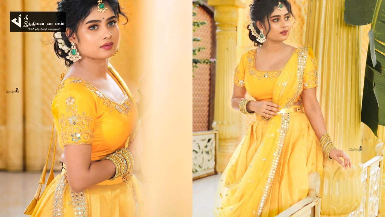 மணப்பெண் கோலத்தில் BIGGBOSS ஜனனியின் அழகிய புகைப்படங்கள்