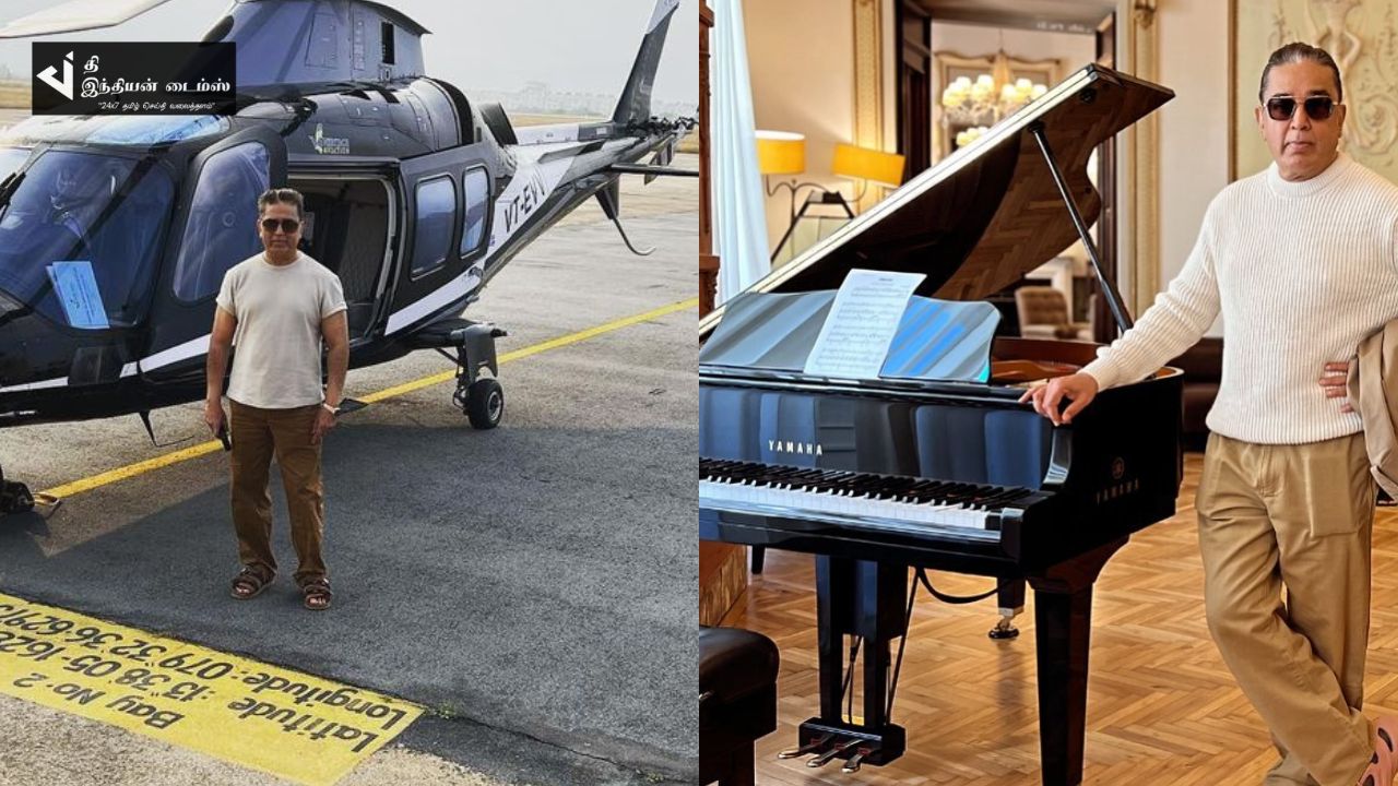 இந்தியன் 2 படப்பிடிப்பில் நடிகர் கமல்ஹாசன்