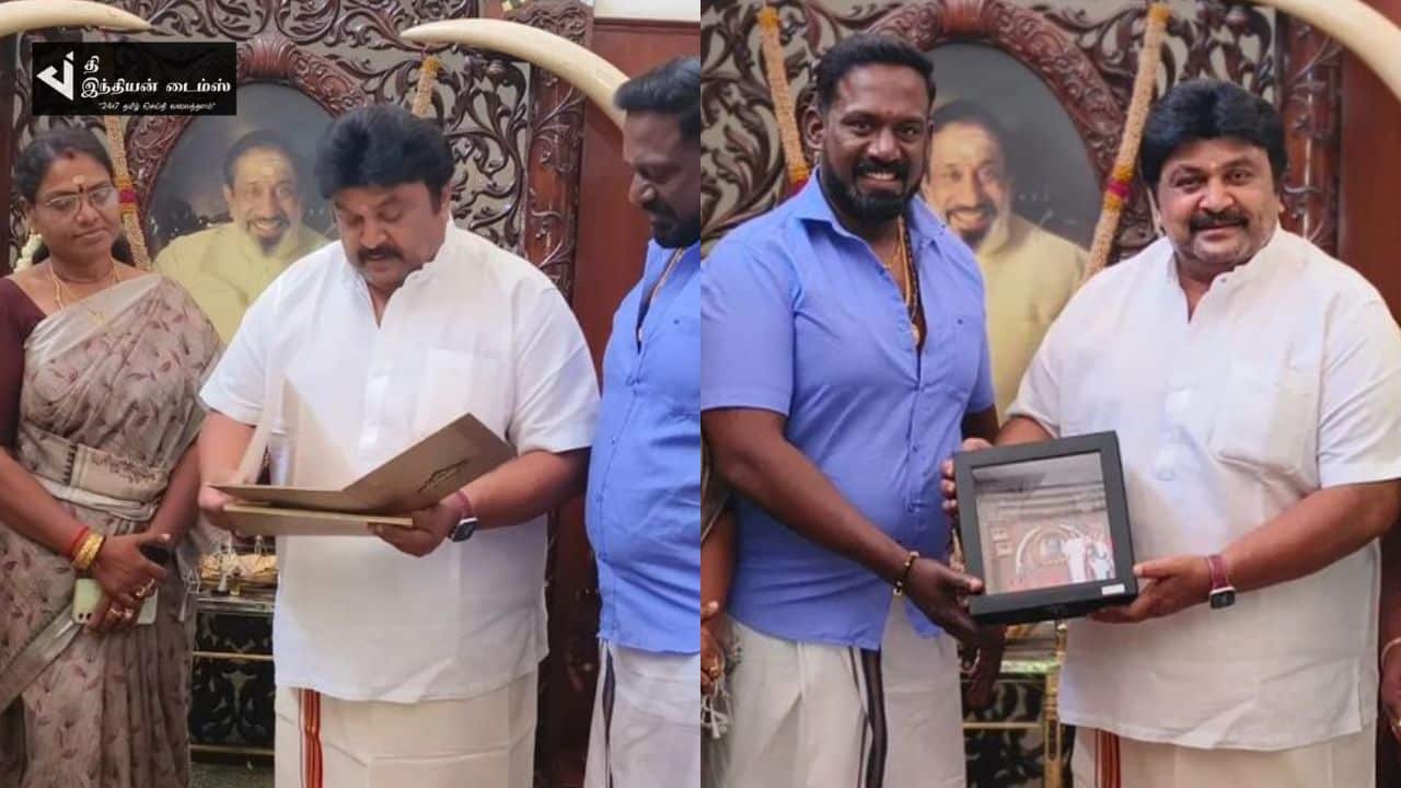 இளையத்திலகம் பிரபுவுக்கு மகள் திருமண அழைப்பிதழ் வழங்கிய ரோபோசங்கர்