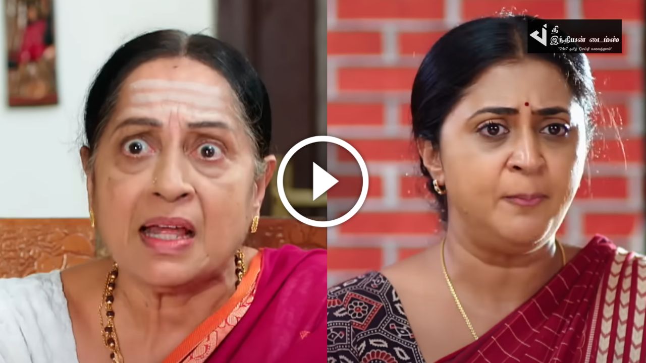 என்ன வரிஞ்சு கட்டிட்டு வர்றே.. மாமியாரை வெளுத்த ஈஸ்வரி… எதிர்நீச்சல் ப்ரோமோ