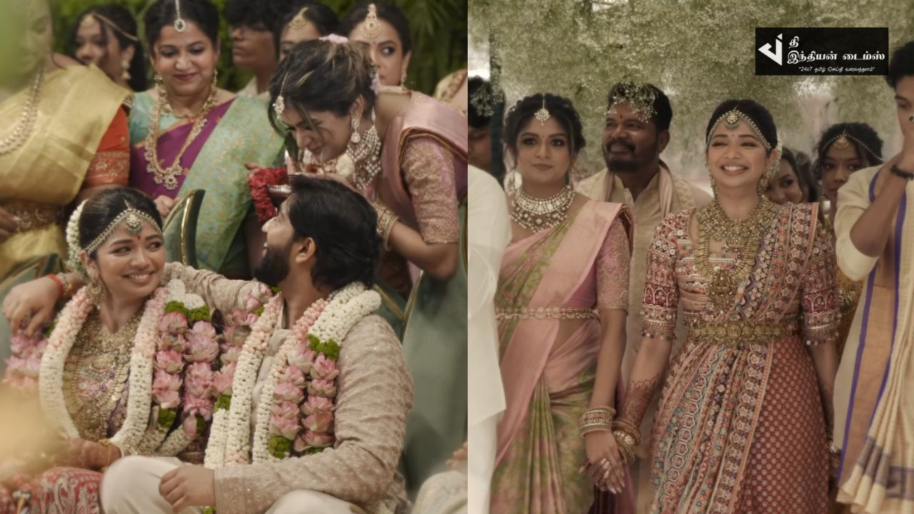 அக்கா கல்யாணத்தை முன் நின்று நடத்திய அதிதி சங்கர்