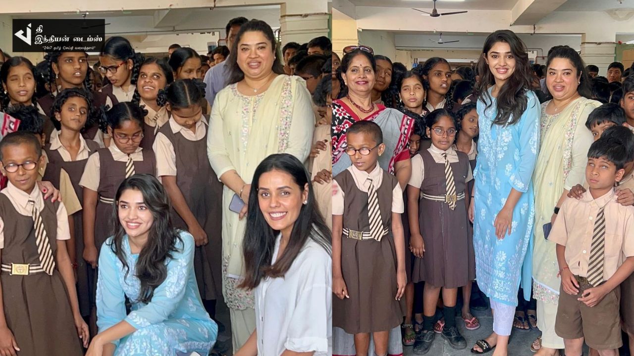 மாற்றுத்திறனாளி குழந்தைகளுடன் நேரம் செலவிட்ட நடிகை க்ரிதி ஷெட்டி