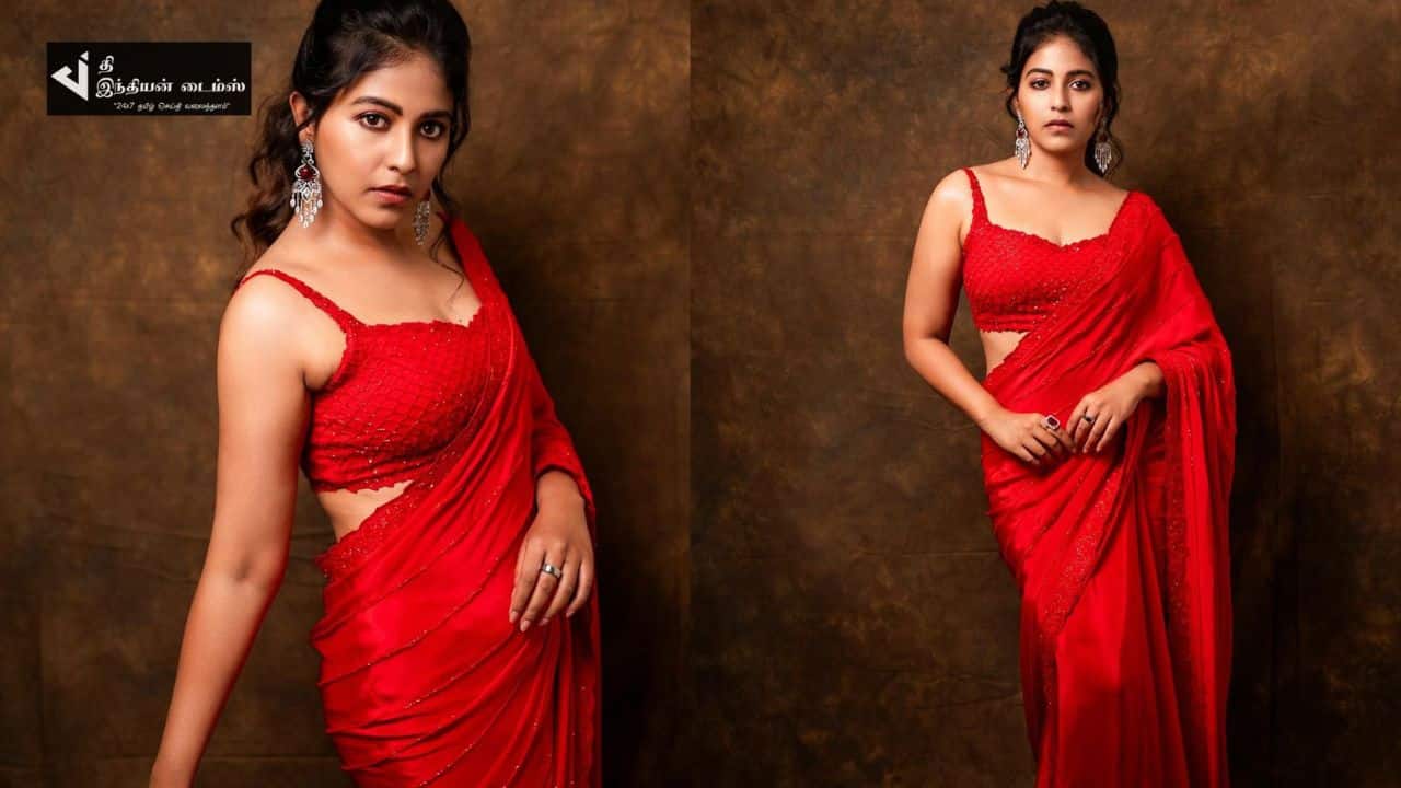 சேலையில் தாறுமாறாக நடிகை அஞ்சலி வெளியிட்ட புகைப்படங்கள்