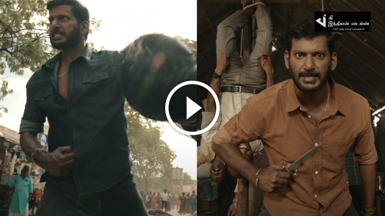 விஷால் மிரட்டும் ரத்னம் பட TRAILER வெளியாகியது