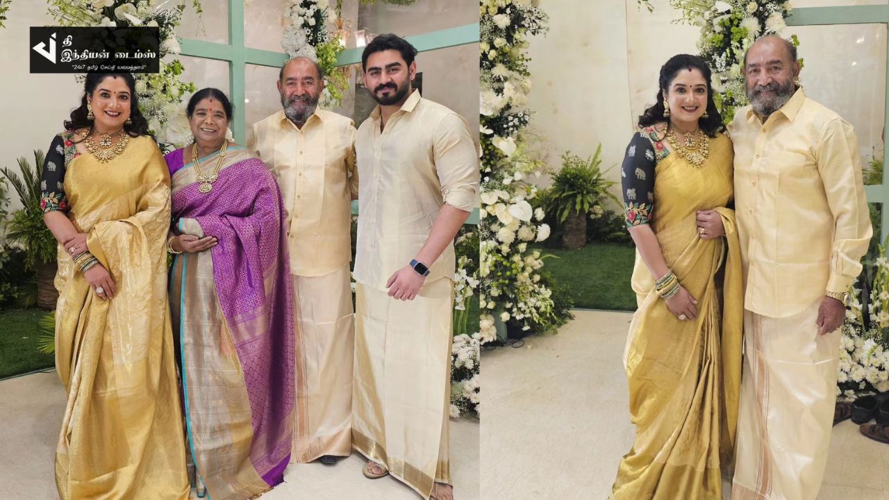 இயக்குனர் ஷங்கர் மகள் திருமணத்தில் குடும்பத்துடன் கலந்துகொண்ட நடிகர் விஜயகுமார்